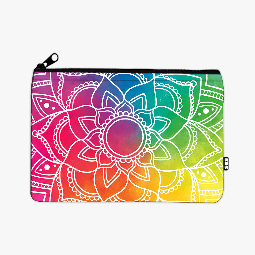 Mandala colorida - Cartuchera